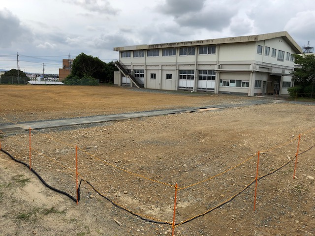 新校舎建設に向け 第二体育館等の解体工事進む 静岡県立磐田南高等学校 同窓会