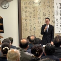 東大寺寺務所執事室 鈴木公成氏(高52回)はぐま会館で講演 11月22日